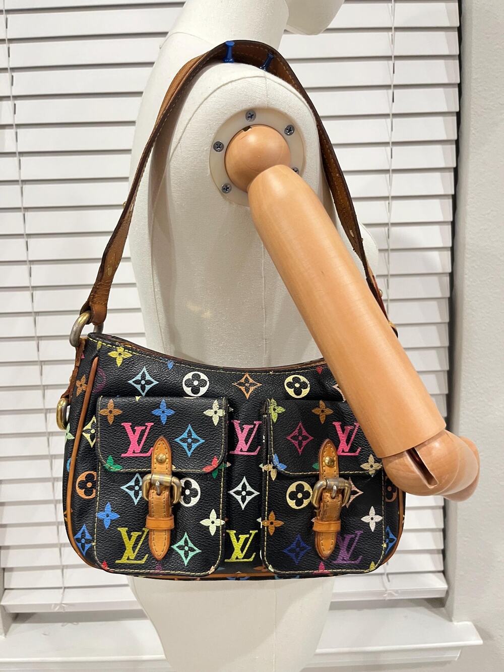 Louis Vuitton Rare vintage authentic Murakami multicolor Lodge shoulder bag